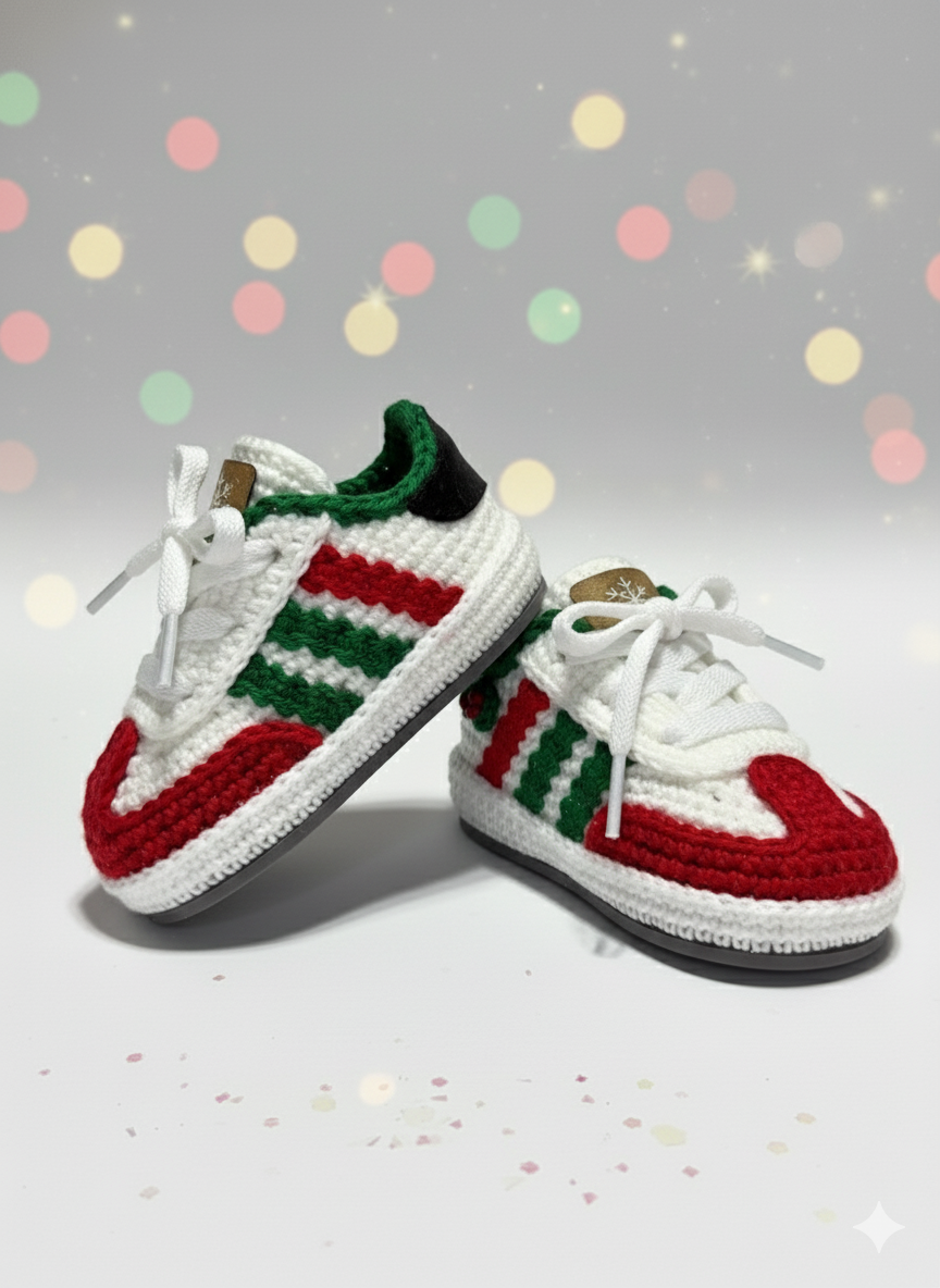 Pukuxu Dancing – Sapatinho de Croché para Bebé