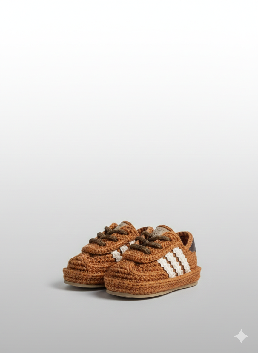 Pukuxu Dancing – Sapatinho de Croché para Bebé