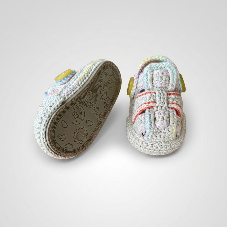 Pukuxu Sunshine- Sapatinho de Croché para Bebé