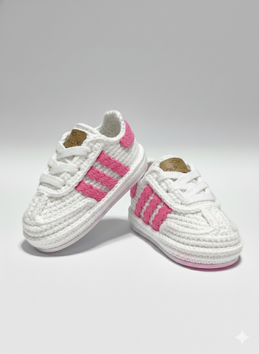 Pukuxu Dancing – Sapatinho de Croché para Bebé