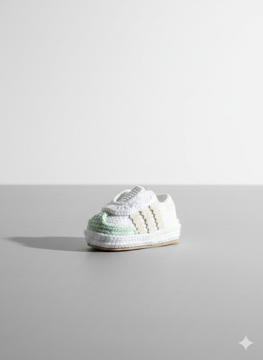 Pukuxu Dancing – Sapatinho de Croché para Bebé