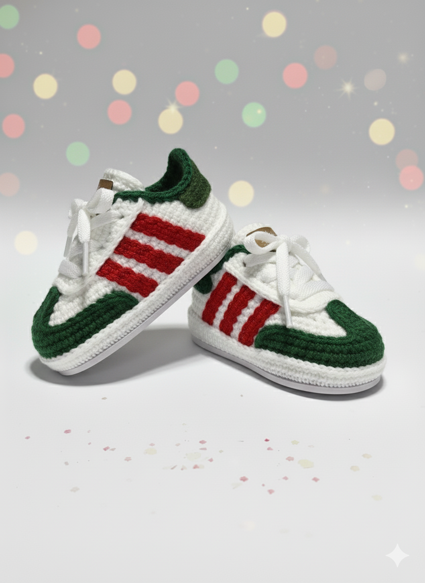 Pukuxu Dancing – Sapatinho de Croché para Bebé