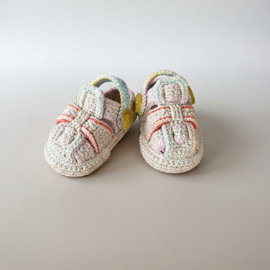 Pukuxu Sunshine- Sapatinho de Croché para Bebé